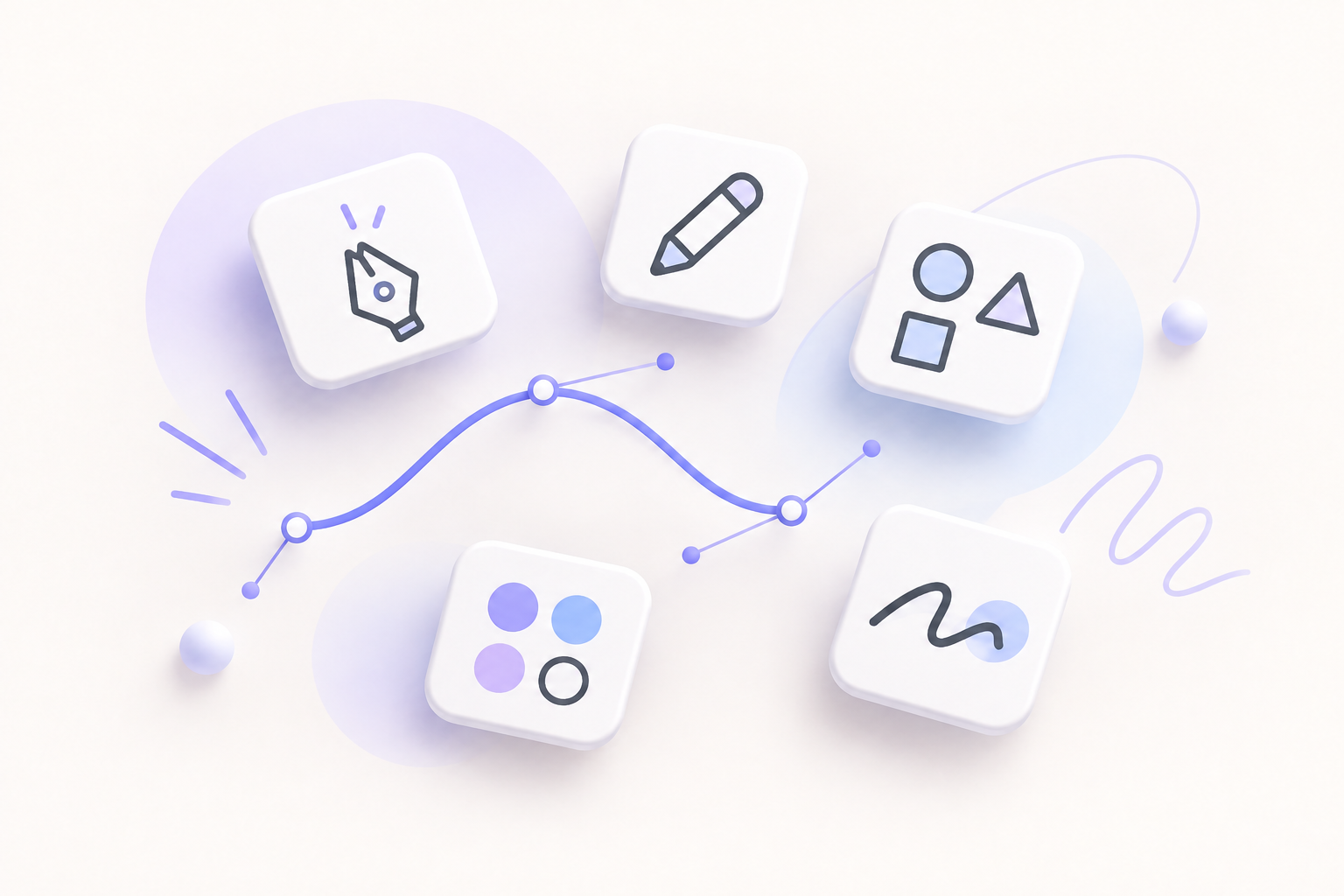 Illustration of Onny's drawing and vector tools