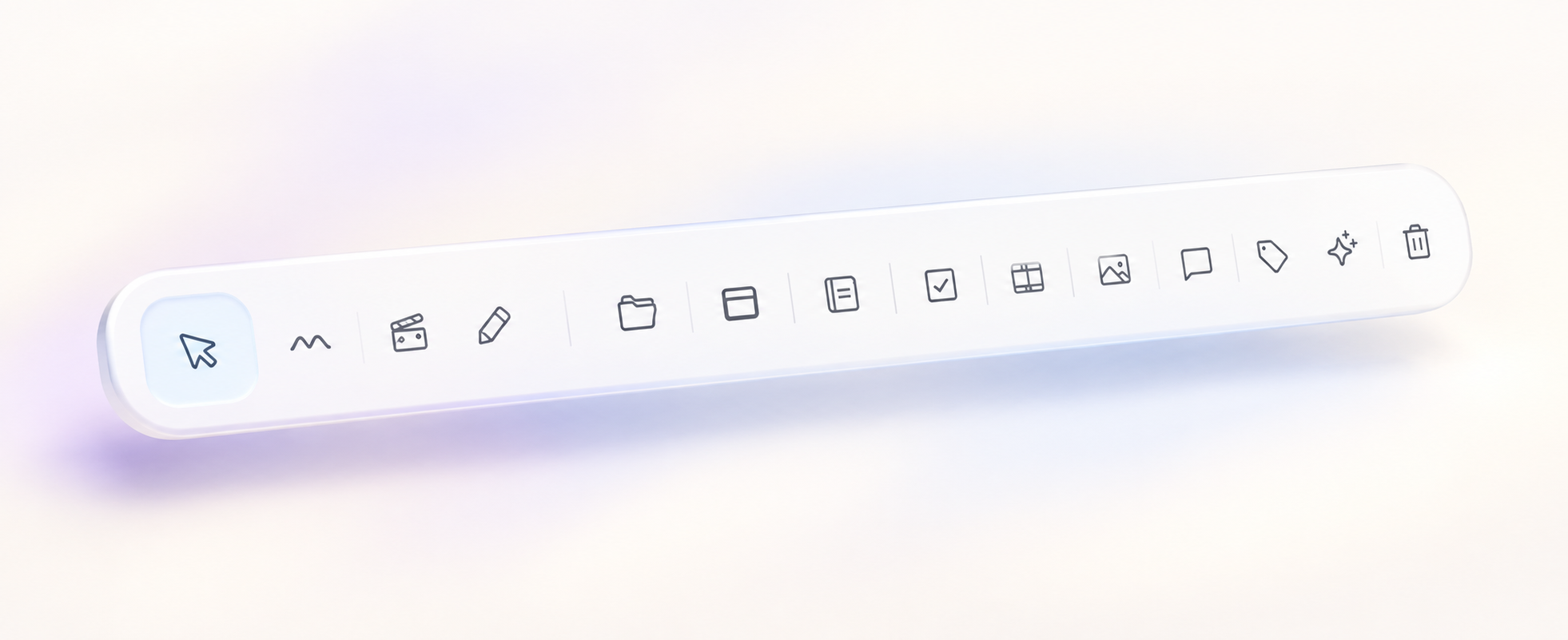 Illustration of Onny's creative toolbar